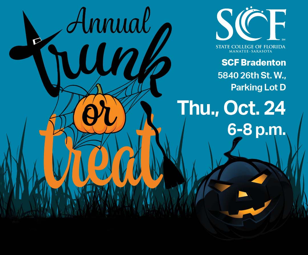 Celebrate Halloween with SCF! Kids of all ages are welcome to "Trick or Treat" and enjoy a ghoulish costume contest, DJ, decorated vehicles, plenty of treats, a food truck and free activities!